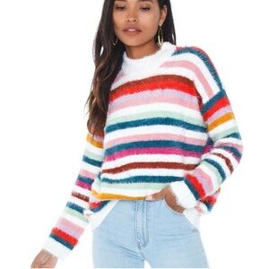 MINKPINK Multicolor Striped Sweater NWOT